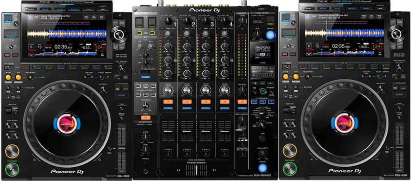 2x CDJ-3000 + DJM-900NXS