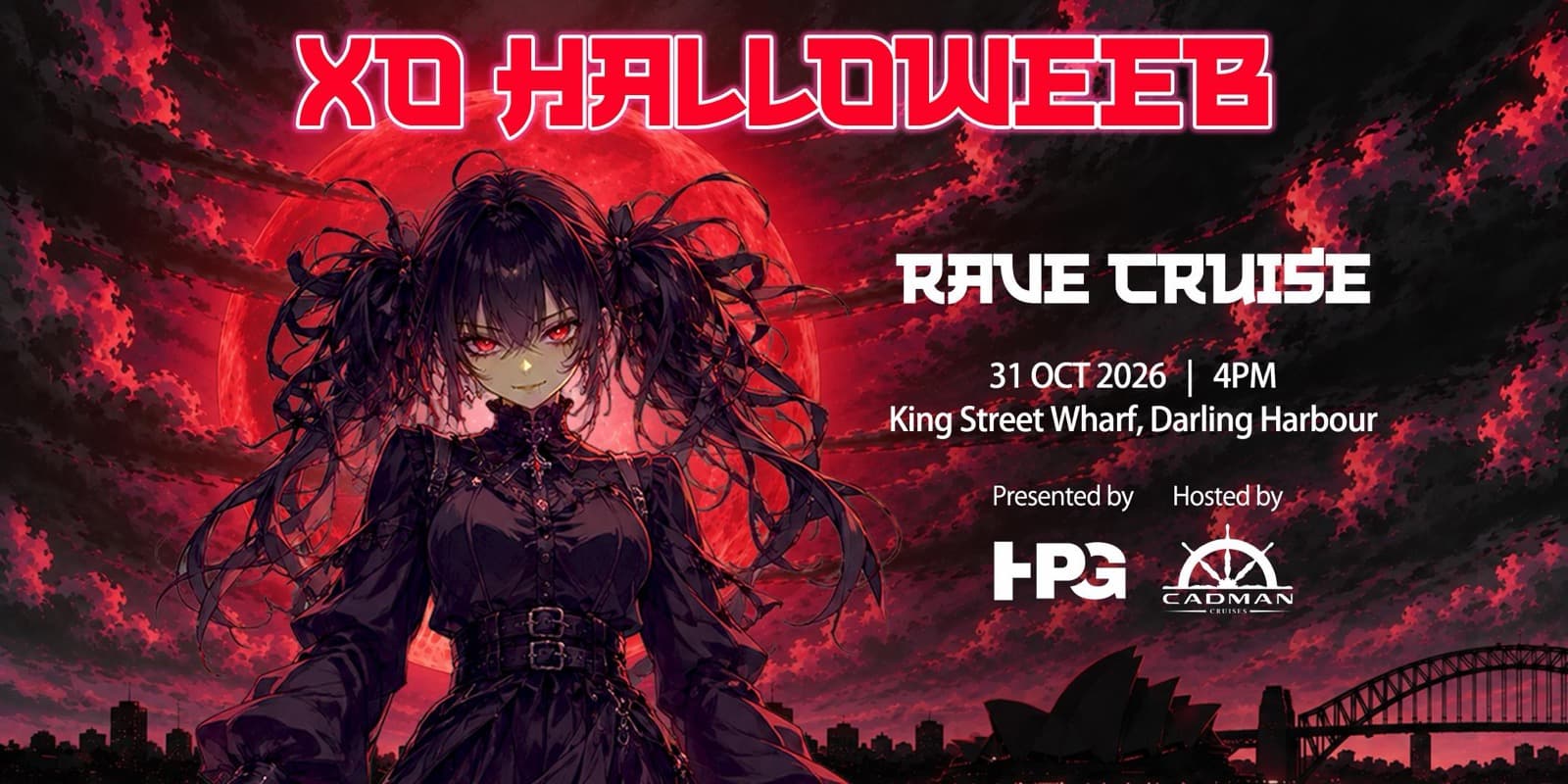 XO Halloweeb: Sydney Harbour Rave Cruise poster